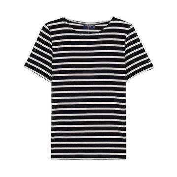 SAINT JAMES ETRILLE II NOIR ECRU SS26 レディース Tシャツ 154130551