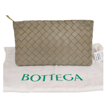 Bottega Veneta Olive Green Intrecciato Woven Leather Small Clutch Bag 608230 154150408