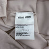 Miu Miu Embroidered Logo Poplin Oversized Shirt Opal Pink 154153598 [P]