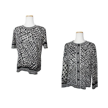 Leonard Black and White Twinset M 154156476