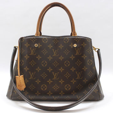 LOUIS VUITTON モノグラム キャンバス モンテーニュMM ショルダーバッグ M41056 154156508