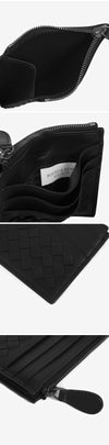 Bottega Veneta Intrecciato Zipper Card Holder 144731388 [P]