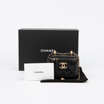 CHANEL Vanity Kosmetik Ketten Schulter Crossbody Tasche AP2292 153851923
