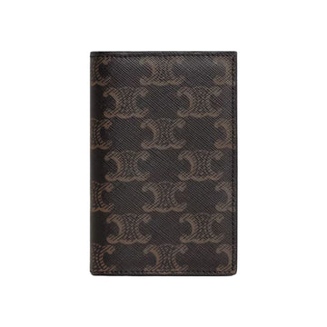 Celine Canvas Vertical Card Holder Black 154157408