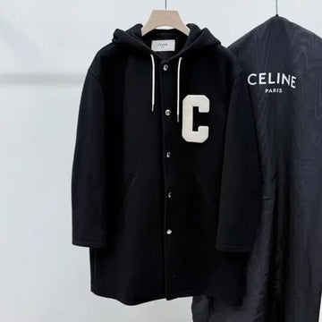 Celine Double Face Wool Coat Teddy Jacket 52 154158233