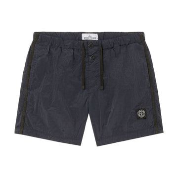 STONE ISLAND パッチポケットディテールのスイムショートパンツ ネイビー K1S15B100006 S0043 V0020 154159420