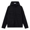 Stone Island Organic Cotton Twill Hooded Jacket Black 154159486 [P]