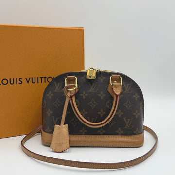 Louis Vuitton Monogram Alma BB Canvas Tote Bag M53152 154165970