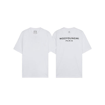 WOOYOUNGMI SS26 メンズ バックロゴ Tシャツ 154166022