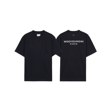 WOOYOUNGMI Herren T-Shirt mit Rückenlogo 154166023 [P]