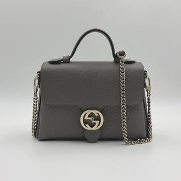 GUCCI Interlocking Top Handle Tote Bag Schultertasche Kettenbeute Small 510302 154166122
