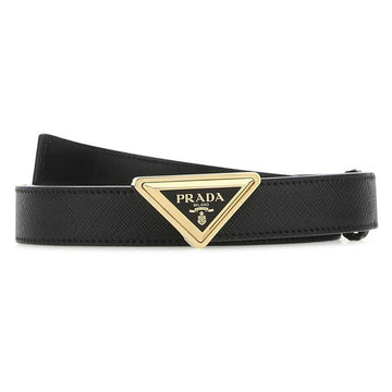 Prada Triangle Logo Buckle Belt Black 1CC522 053 F0002 130306986