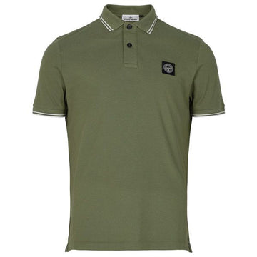 Stone Island Military Green Logo Polo Shirt 154211755