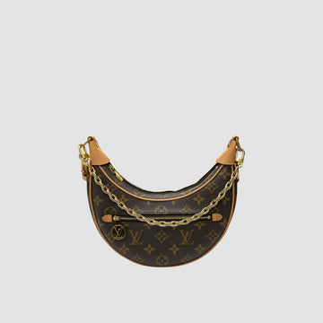 LOUIS VUITTON モノグラム ループ チェーン ショルダーバッグ ホーボーバッグ M81098 154219087