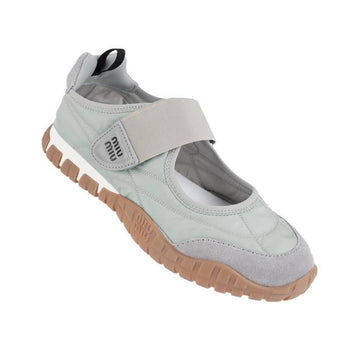Miu Miu Technical Suede Ballerina Sneakers 154219418