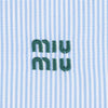 MIU MIU マイクロピンストライプポプリンシャツ 154219419 [P]