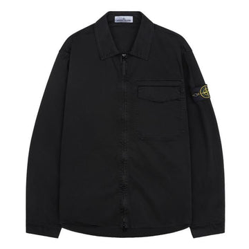 Stone Island Stretch Concealed Zip Overshirt 154219437