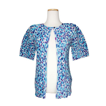 ISSEY MIYAKE Pleats Please Blue Dot Cardigan 3 154219567