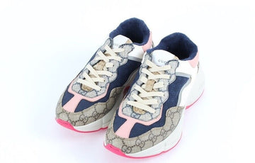 Gucci Pink Sole Kids Sneakers 34 (210) 154219640