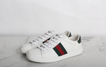 Gucci Three Stripes White Sneakers 38(250) S 154219905