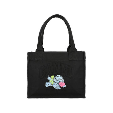 GANNI Tasche A7158 252 Puppy Print Easy Large Damen Tote 148519990