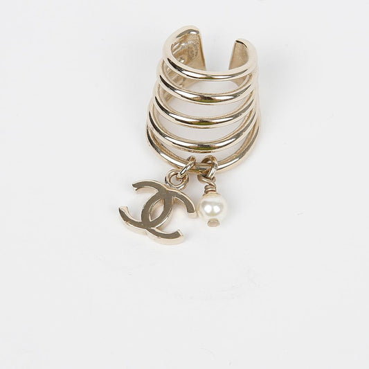 CHANEL AB7511 CC Pearl Ear Cuff Earring 153894162 [P]