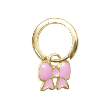 Wilhelmina Garcia Drop Earrings with Pink Ribbon 152739588