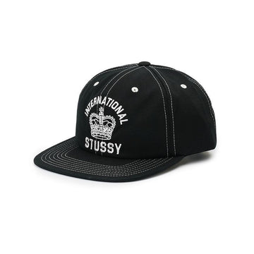 stussy Mid Depths International Crown Strapback Black 1311181-0001 152739445