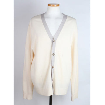 Theory V-Neck Merino Wool Cardigan Ivory XL (105) 154222954