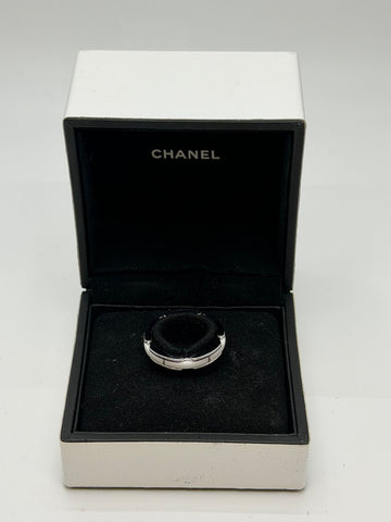 CHANEL White Ceramic Ultra Ring Condition A 154223085