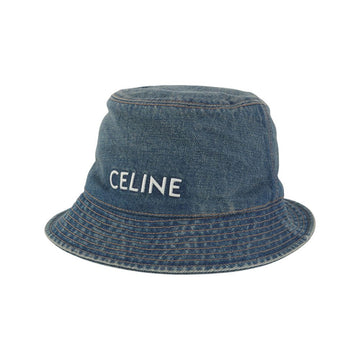 CELINE Bucket Hat aus gewaschenem Denim Größe L 36877Y 154223146