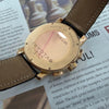 Bulgari Collection Chronograph 18K Rose Gold Gilt Leather Watch 154223516 [P]