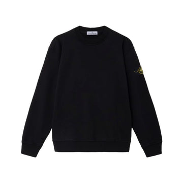 Stone Island Organic Cotton Fleece Sweatshirt Black 154223685