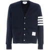 THOM BROWNE 23SS Diagonalarm V-Ausschnitt Baumwoll Cardigan 00535 415 48463526 [P]