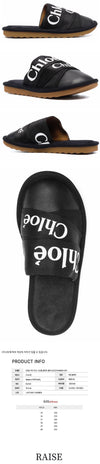 Chloe Woody Logo Strap Loafer Black 44821594 [P]