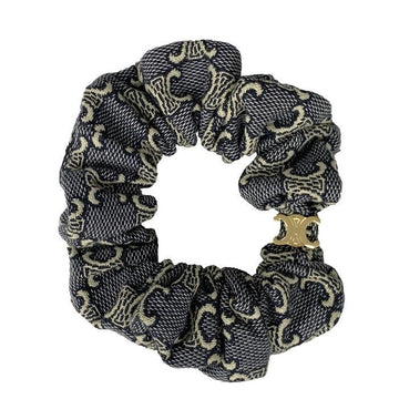 Celine Jacquard Triomphe Logo Hair Scrunchie 154224234