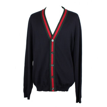 GUCCI Signature Drei-Streifen Webcardigan XL 154225380