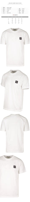 STONE ISLAND Stone 24SS Logo Patch T-Shirt Weiß 801524113 A0001 92380590 [P]