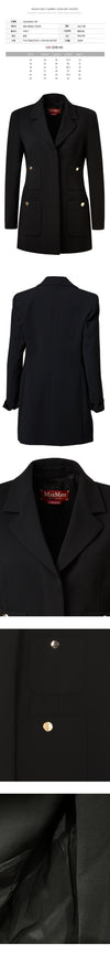 MaxMara FIORELLA Pocket Blazer Black 2426046061 001 119577511 [P]