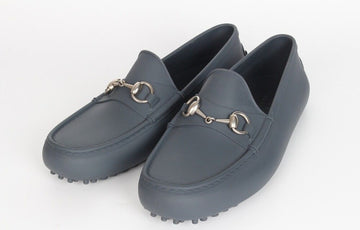 Gucci Horsebit Rubber Loafers Blue 8 (270) 154242931