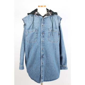 Balenciaga Denim Twin Layered Shirt 40 154243429