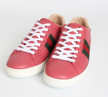GUCCI エース 3本線 GG スニーカー ピンク 35.5(225) S 154243864