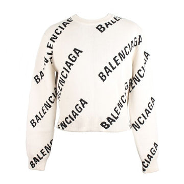 BALENCIAGA マルチロゴクロップニットS 154243918