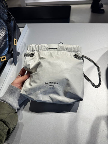 BALENCIAGA Crush XS South Bag Weiß 7817962AAZ89001 154257226