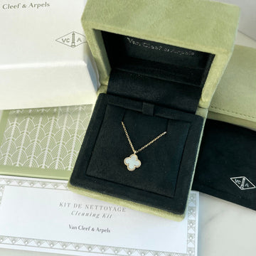 VAN CLEEF & ARPELS Alhambra Halskette Gelb Gold Mutterperle VCARF69100 154278368