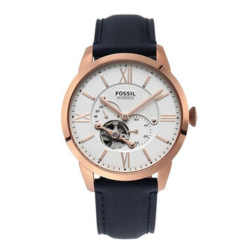 FOSSIL ME3171 (タウンズマン) スケルトン メンズ レザーウォッチ 144732250