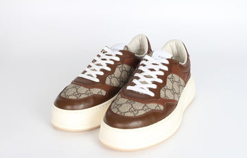 GUCCI GG Embossed Sneakers Braun 7(260) S 154286945