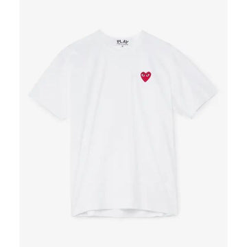 COMME DES GARCONS レッドハートワッペン半袖Tシャツ (AX T108 051 2 (P1T108 AZ 2)) 138925690