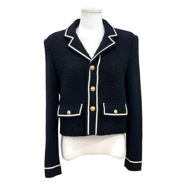 CELINE ブークレウールツイードゴールドボタンジャケット 154290018 [P]