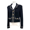 CELINE Bouclé-Woll-Jacke mit goldenen Knöpfen 154290018 [P]